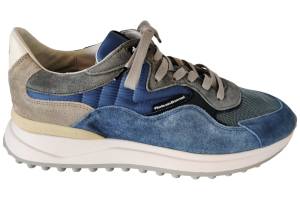 FLORIS VAN BOMMEL 10152-40-02 blauw sneaker - www.lascarpa.nl