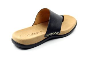 GABOR 03.700 zwart slippers - www.lascarpa.nl