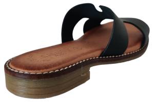 CASARINI 24300 zwart slippers - www.claessensschoenen.nl