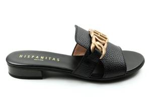 HISPANITAS 243268 zwart slippers - www.lascarpa.nl