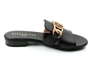 HISPANITAS 243268 zwart slippers - www.lascarpa.nl