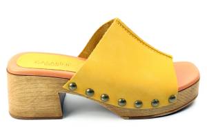 CASARINI 23340 geel slippers - www.lascarpa.nl