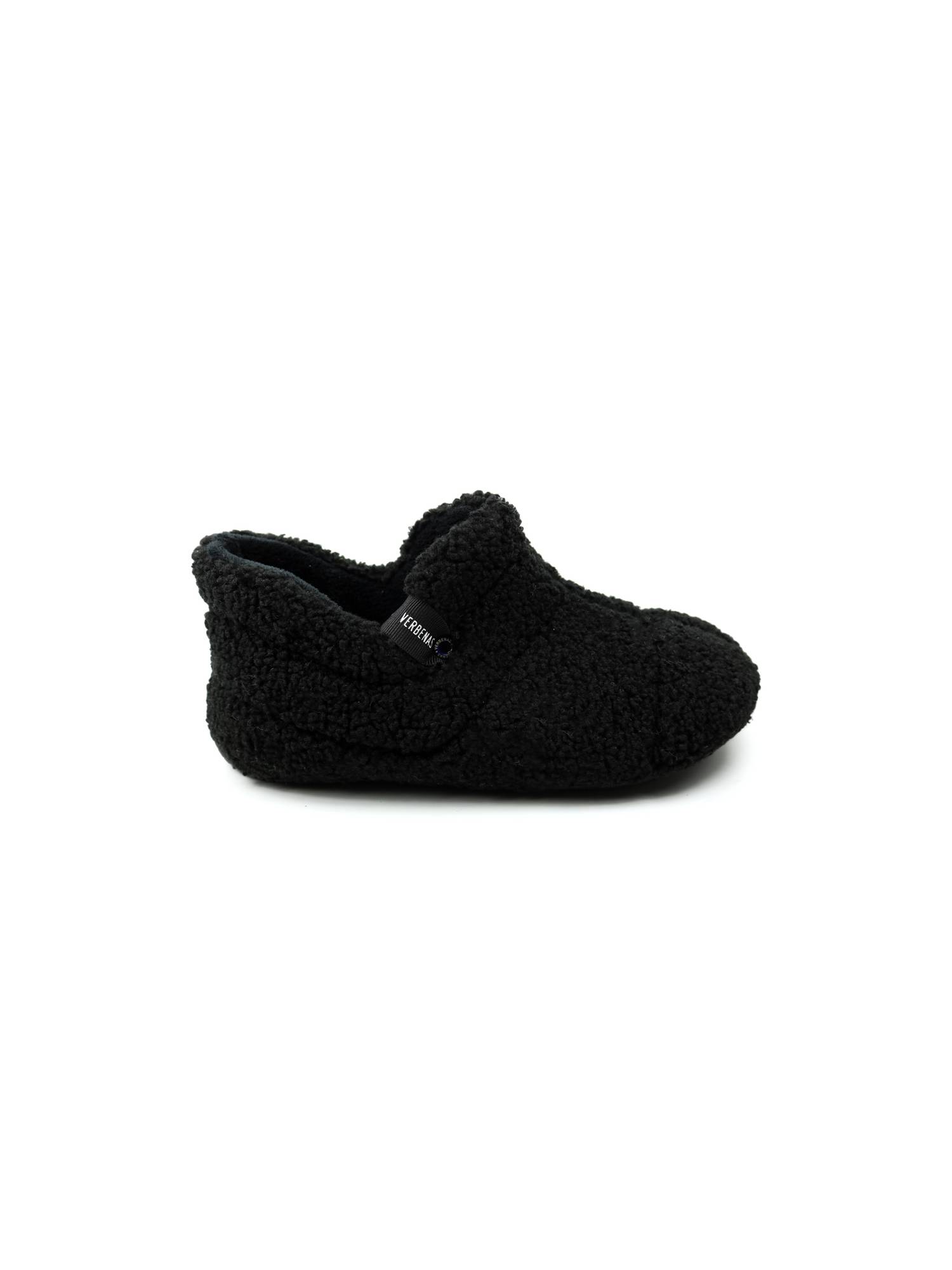 VERBENAS YETTI zwart pantoffel - www.lascarpa.nl